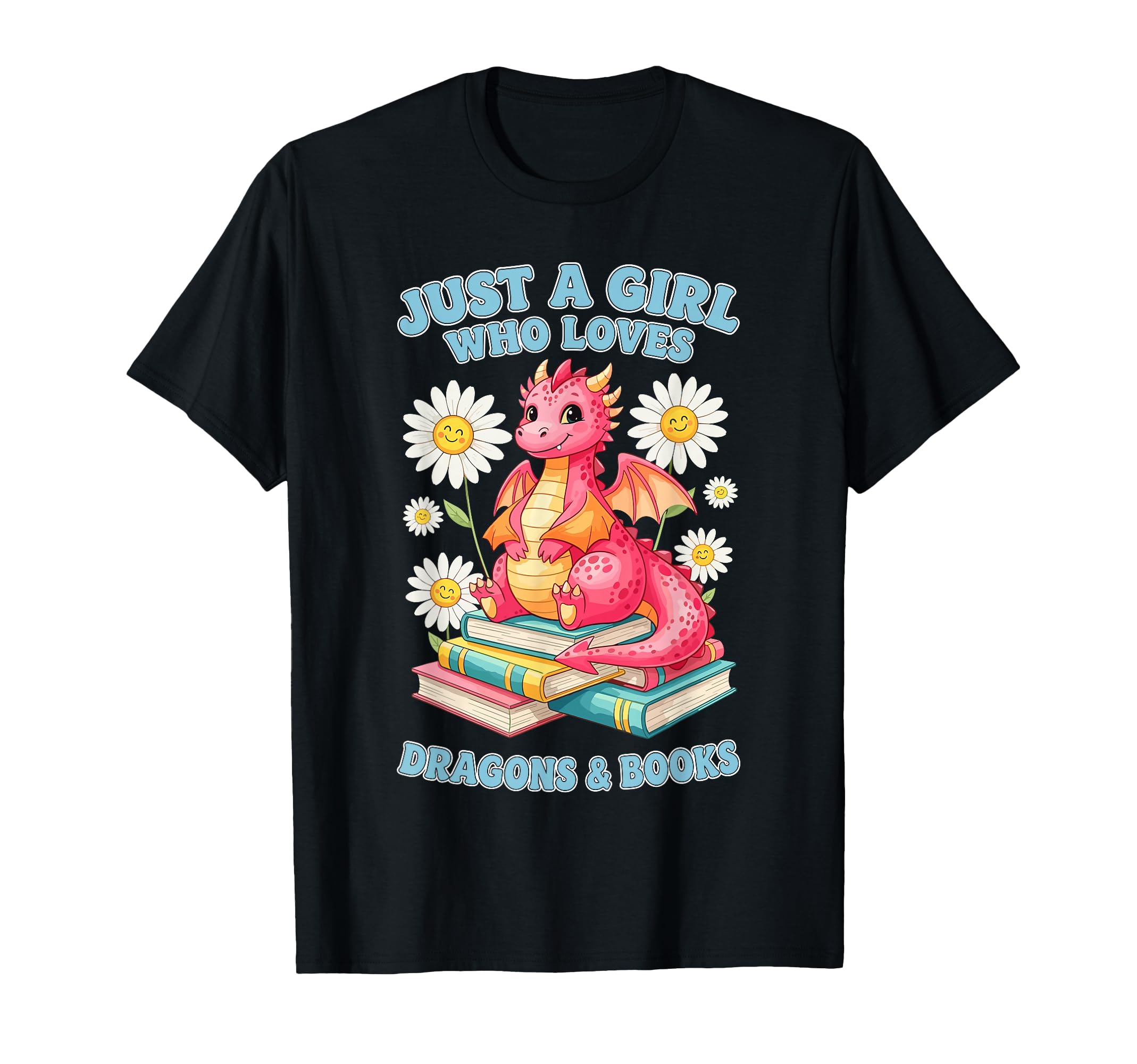 Just Who Loves Dragons Books Dragon T-Shirt - Aesthetic Graphic Men Women - T-Shirt, Sweatshirt, Hoodie