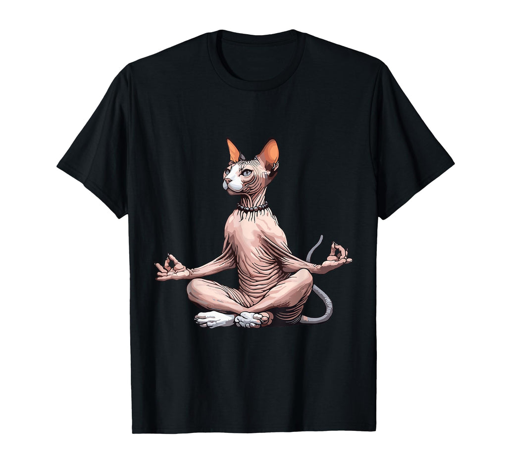 Meditation Sphynx Yoga Pose Relaxing T-Shirt - Minimalist Print for Adults - T-Shirt, Sweatshirt, Hoodie