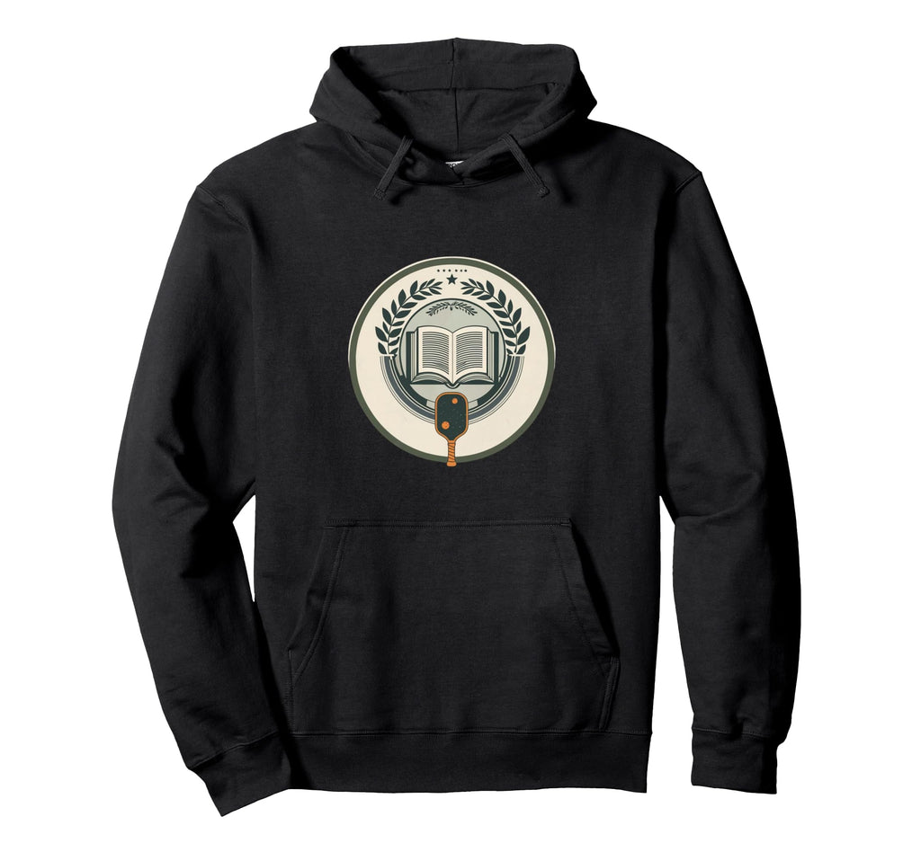 Book Dink Club Laurel Book Emblem Hoodie - Casual Everyday Wear for Adults - T-Shirt, Sweatshirt, Hoodie
