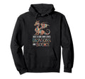 Just Who Loves Dragons And Books Hoodie - Novelty Apparel for Adults - T-Shirt, Sweatshirt, Hoodie