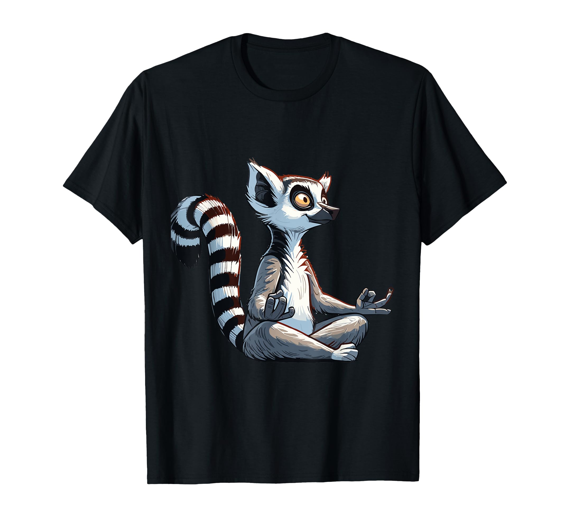 Meditation Lemur Yoga Pose Relaxing T-Shirt - Graphic Print Men Women - T-Shirt, Sweatshirt, Hoodie