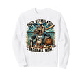 Overstimulated Baseball Mom Skeleton Sweatshirt - Graphic Print Men Women - T-Shirt, Sweatshirt, Hoodie