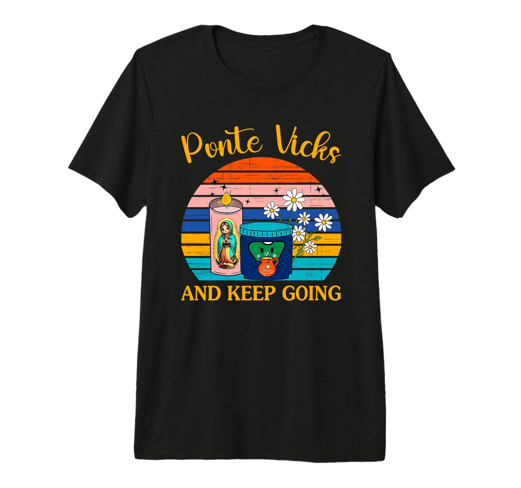 Ponte Vicks And Keep Going Tri Blend T-Shirt - Minimalist Print for Adults - T-Shirt, Sweatshirt, Hoodie