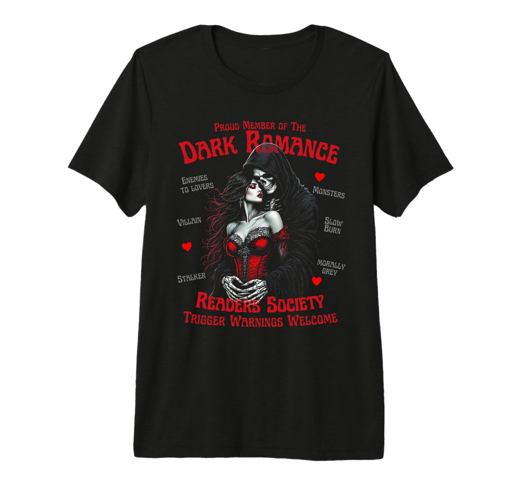 Trigger Warning Book Lover Dark T-Shirt - Casual Everyday Wear for Adults - T-Shirt, Sweatshirt, Hoodie