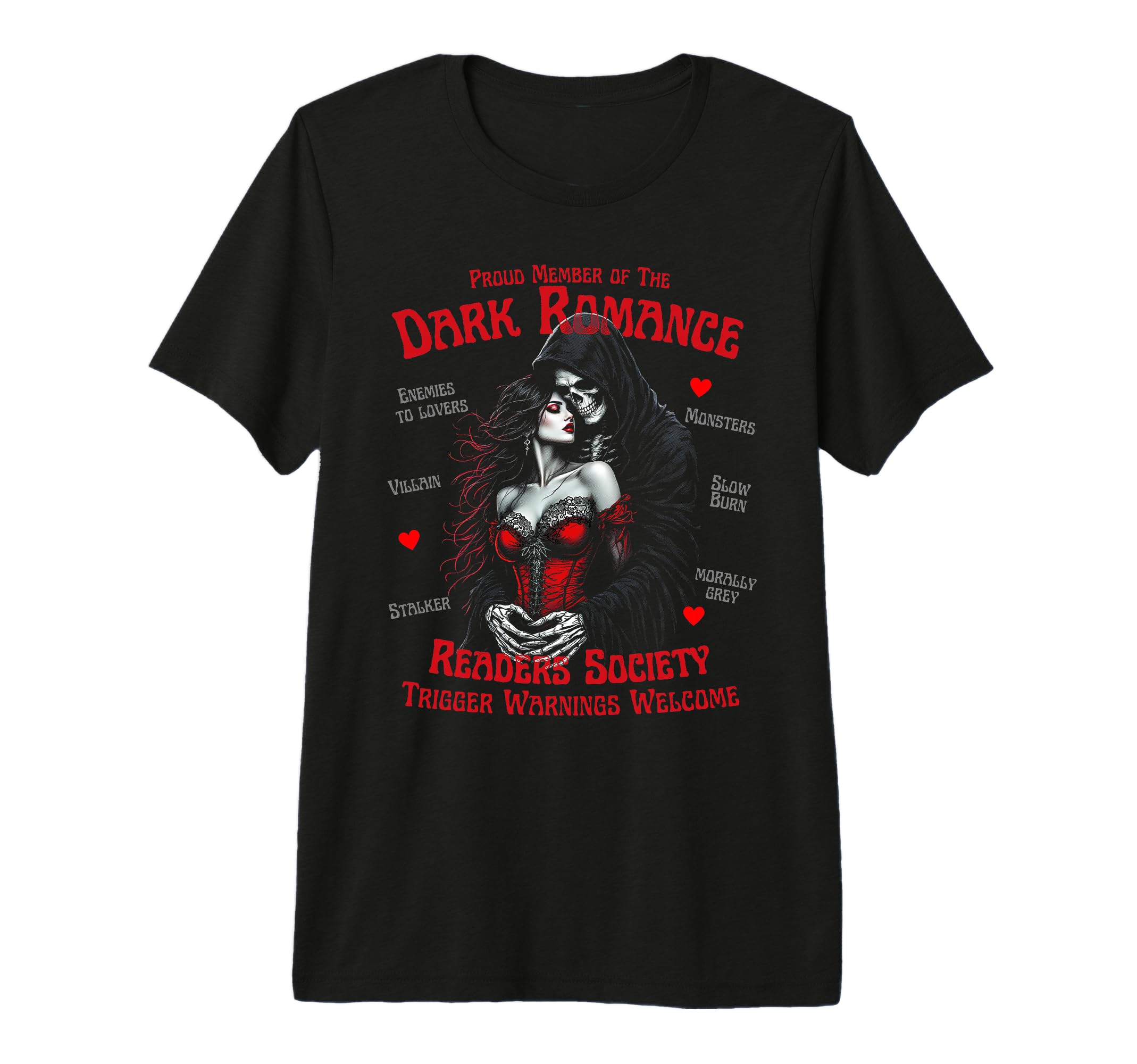 Trigger Warning Book Lover Dark T-Shirt - Casual Everyday Wear for Adults - T-Shirt, Sweatshirt, Hoodie