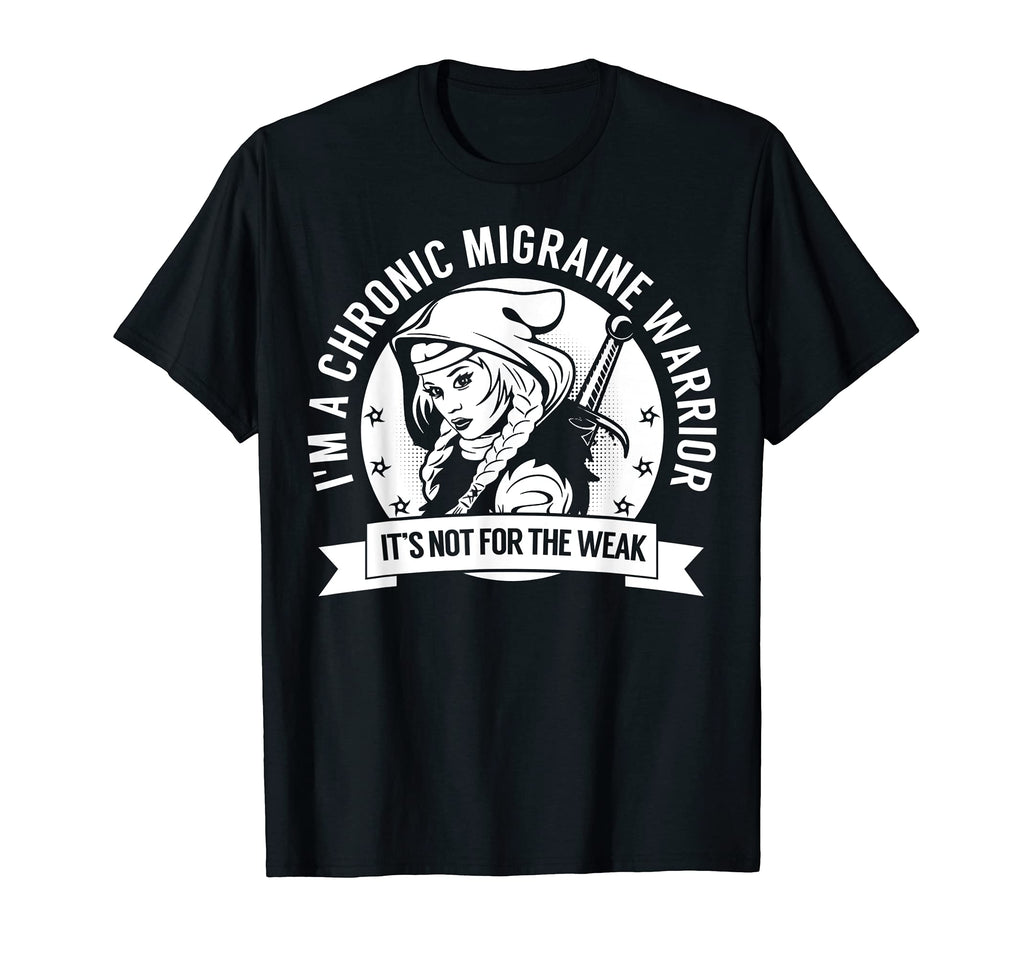 Chronic Migraine Hooded Warrior T-Shirt - Novelty Apparel for Adults - T-Shirt, Sweatshirt, Hoodie