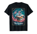 Reader Whimsical Dragon Sleeping Books T-Shirt - Trendy Graphic Unisex - T-Shirt, Sweatshirt, Hoodie