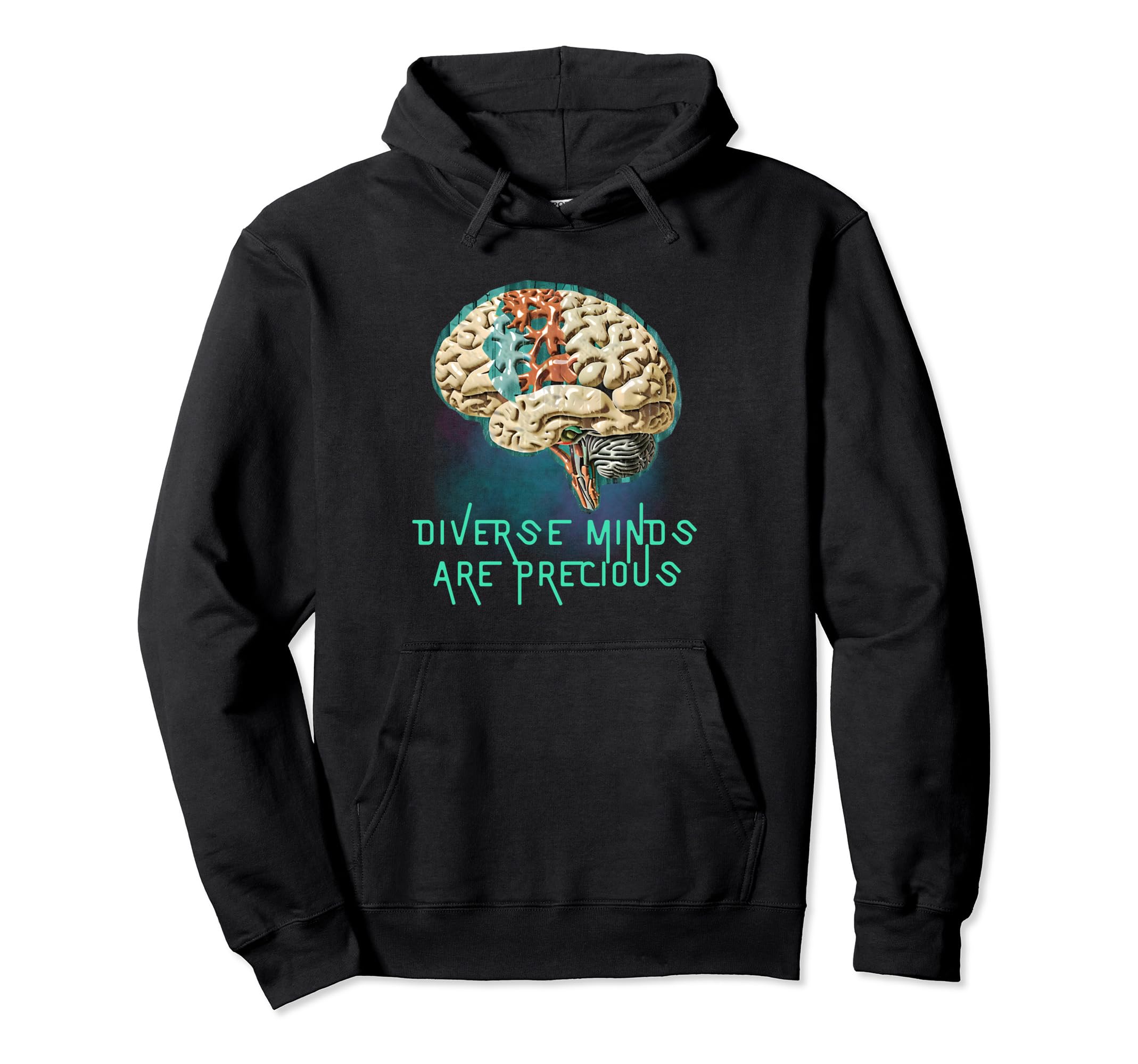 Neurodivergent Minds Adhd Autism Hoodie - Fun Novelty Design for Adults - T-Shirt, Sweatshirt, Hoodie
