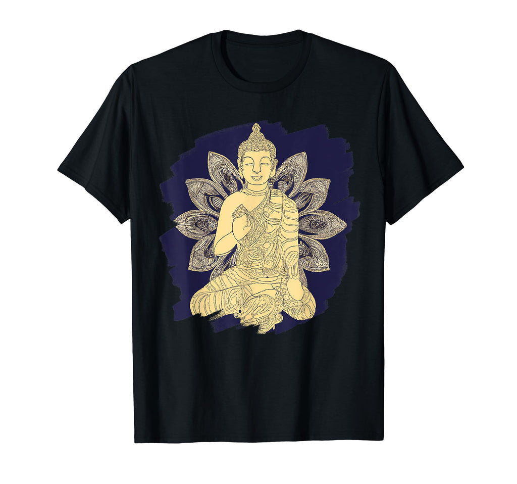 Zen Buddha Mandala Spiritual Asian T-Shirt - Custom Art Print for Adults - T-Shirt, Sweatshirt, Hoodie