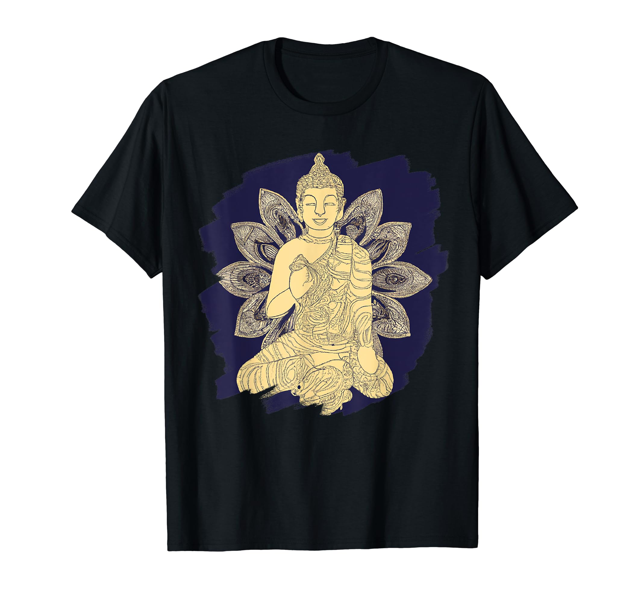 Zen Buddha Mandala Spiritual Asian T-Shirt - Custom Art Print for Adults - T-Shirt, Sweatshirt, Hoodie