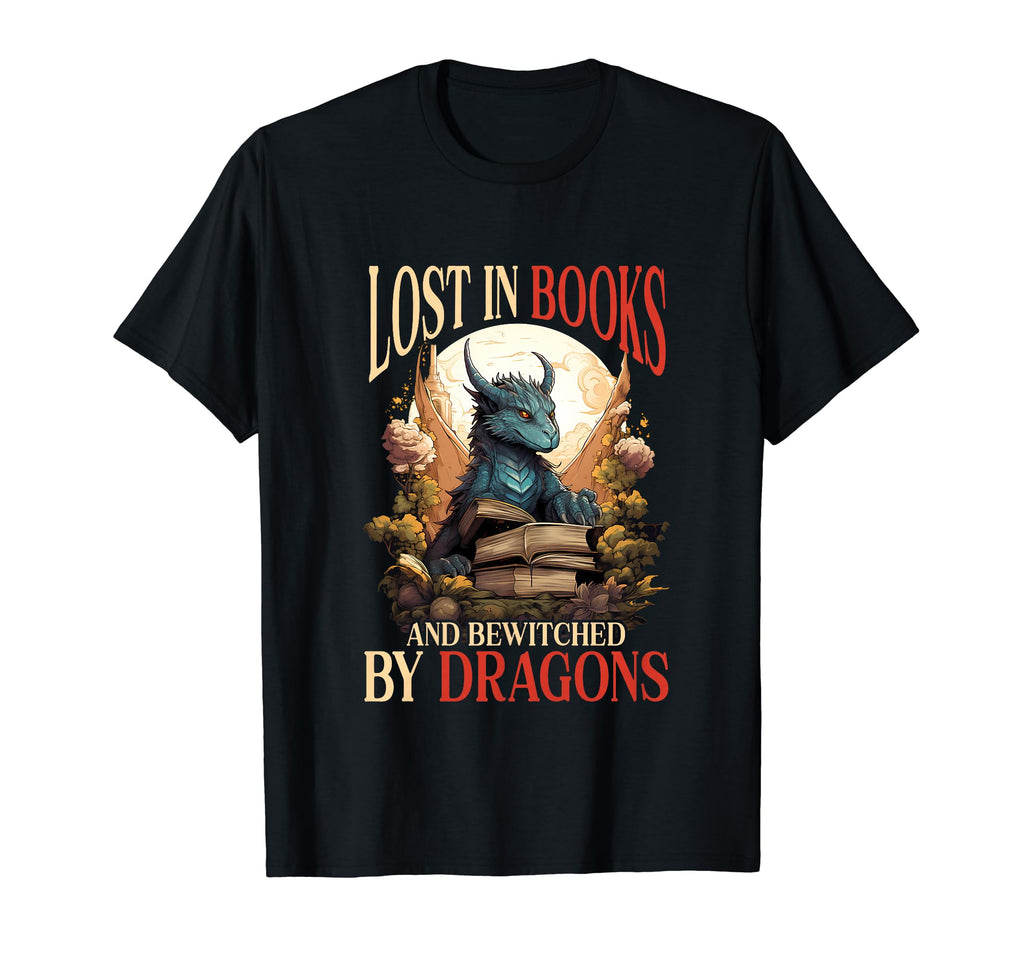 Mythology Fantasy Book Lover Dragon T-Shirt - Unique Graphic Unisex - T-Shirt, Sweatshirt, Hoodie