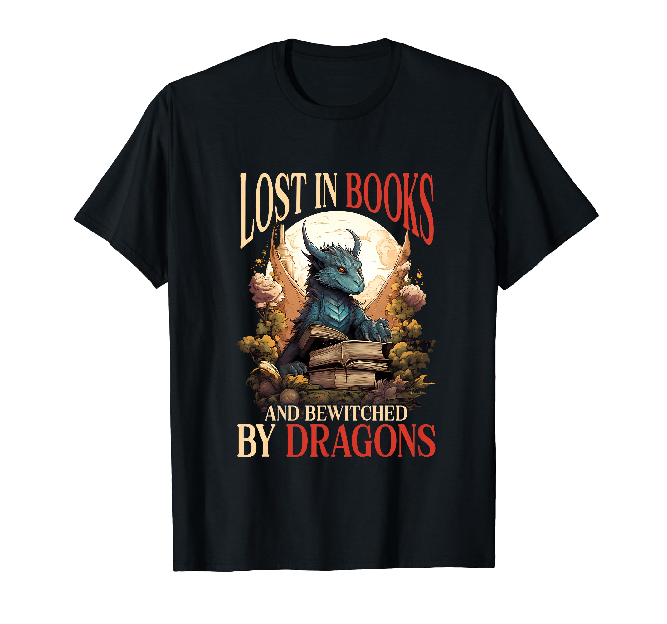 Mythology Fantasy Book Lover Dragon T-Shirt - Unique Graphic Unisex - T-Shirt, Sweatshirt, Hoodie