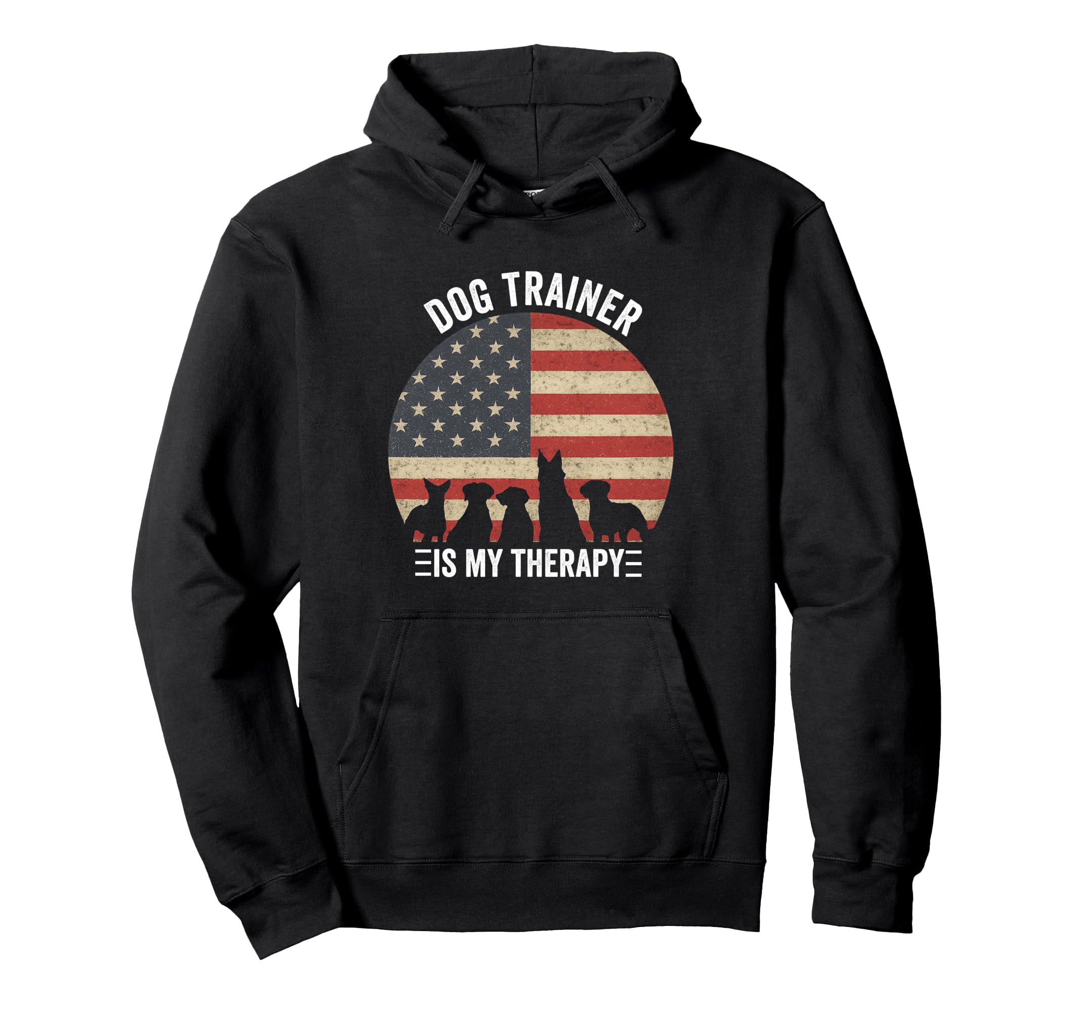 Dog Trainer Is My Therapy Pet Dog Lover Hoodie - Minimalist Print Unisex - T-Shirt, Sweatshirt, Hoodie