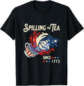Spilling the Tea Since 1773 Funny 4th of July History T-Shirt Unisex T-shirt, Sweatshirt, Hoodie, Long Sleeve Tee - T-Shirt, Sweatshirt, Hoodie