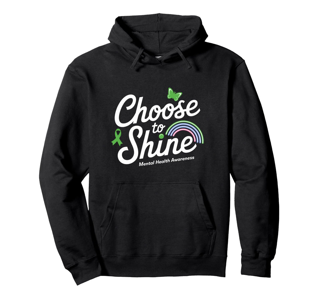 Mental Health Awareness Month Green Ribbon Hoodie - Unique Graphic Unisex - T-Shirt, Sweatshirt, Hoodie