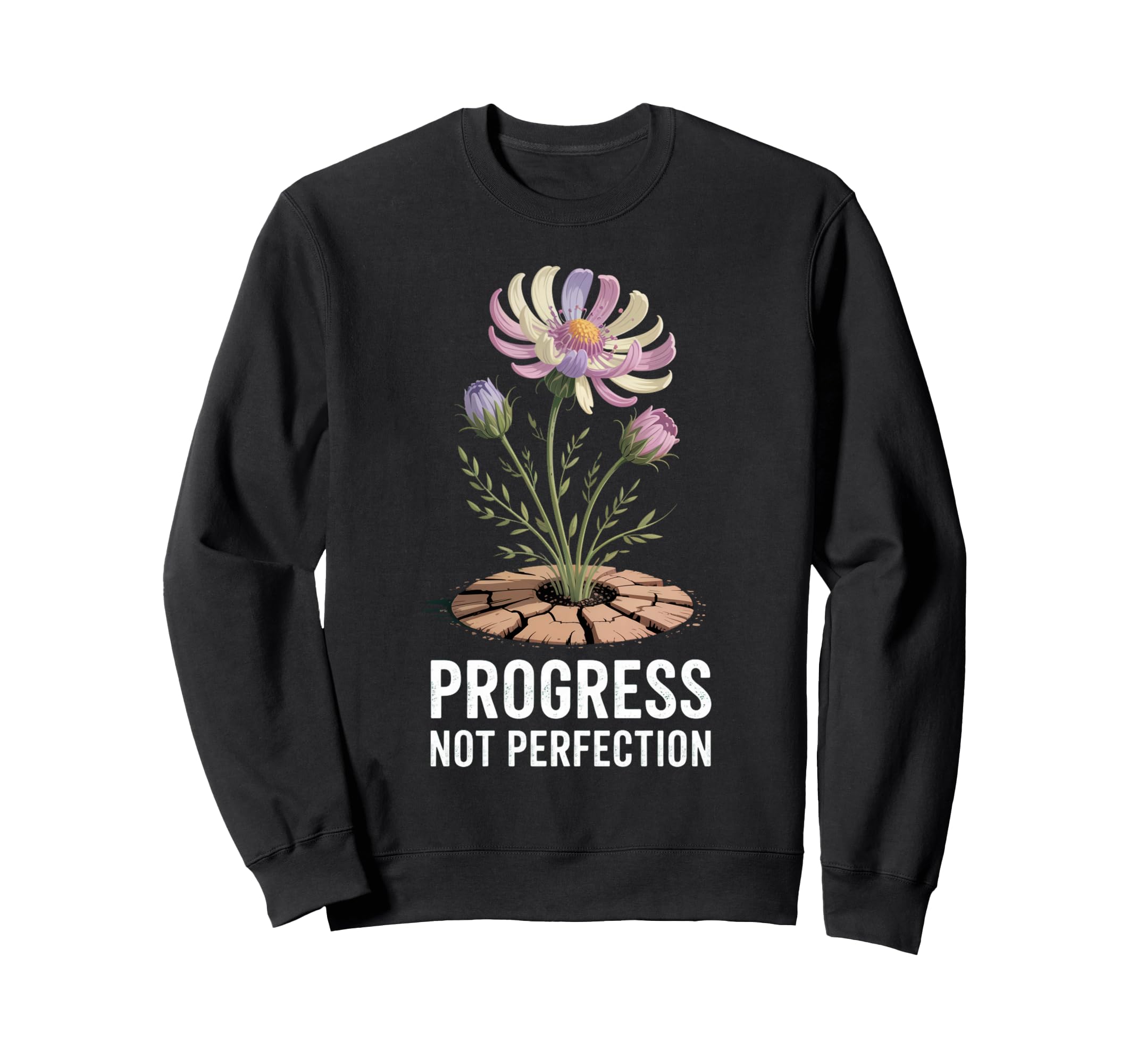 Progress Not Perfection Sweatshirt - Casual Everyday Wear Men Women - T-Shirt, Sweatshirt, Hoodie