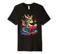 Kawaii Dragon Reads Book Reading Library T-Shirt - Trendy Graphic Unisex - T-Shirt, Sweatshirt, Hoodie