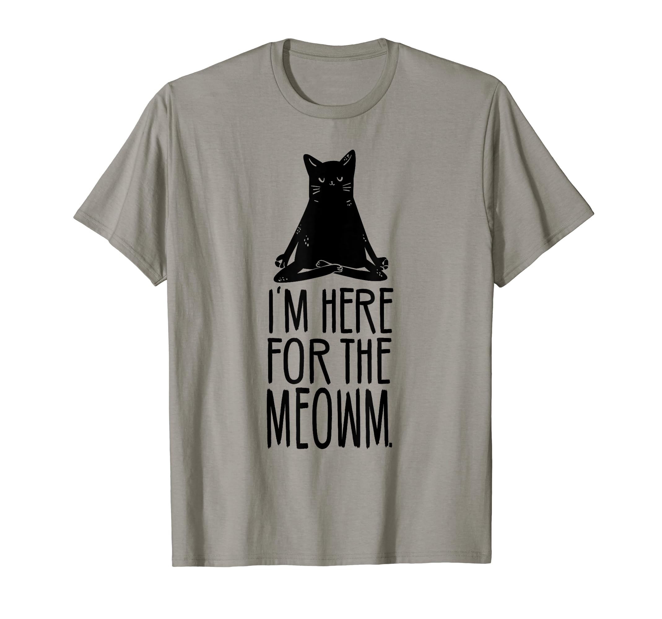 Cat Motif Funny Meditation Buddha Om T-Shirt - Fun Novelty Design Unisex - T-Shirt, Sweatshirt, Hoodie