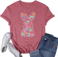 Women's Happy Easter Shirt Easter Day Bunny Bow T-Shirts Christian Rabbit Jesus Tee Tops Unisex T-shirt, Sweatshirt, Hoodie, Long Sleeve Tee - T-Shirt, Sweatshirt, Hoodie