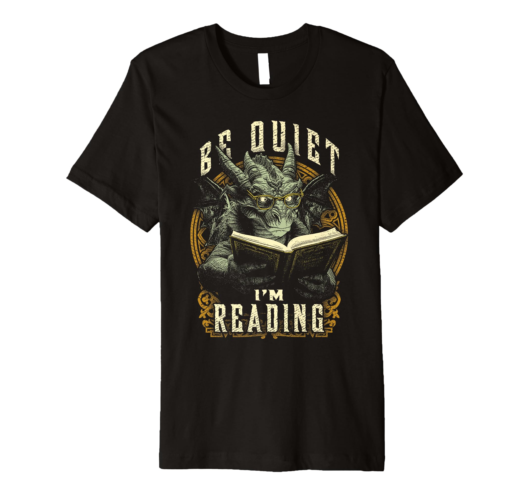 Be Quiet Im Reading Funny Gothic T-Shirt - Custom Art Print for Adults - T-Shirt, Sweatshirt, Hoodie