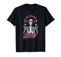 Coffee Keeps Me Going Funny Skeleton Mom T-Shirt - Minimalist Print Unisex - T-Shirt, Sweatshirt, Hoodie