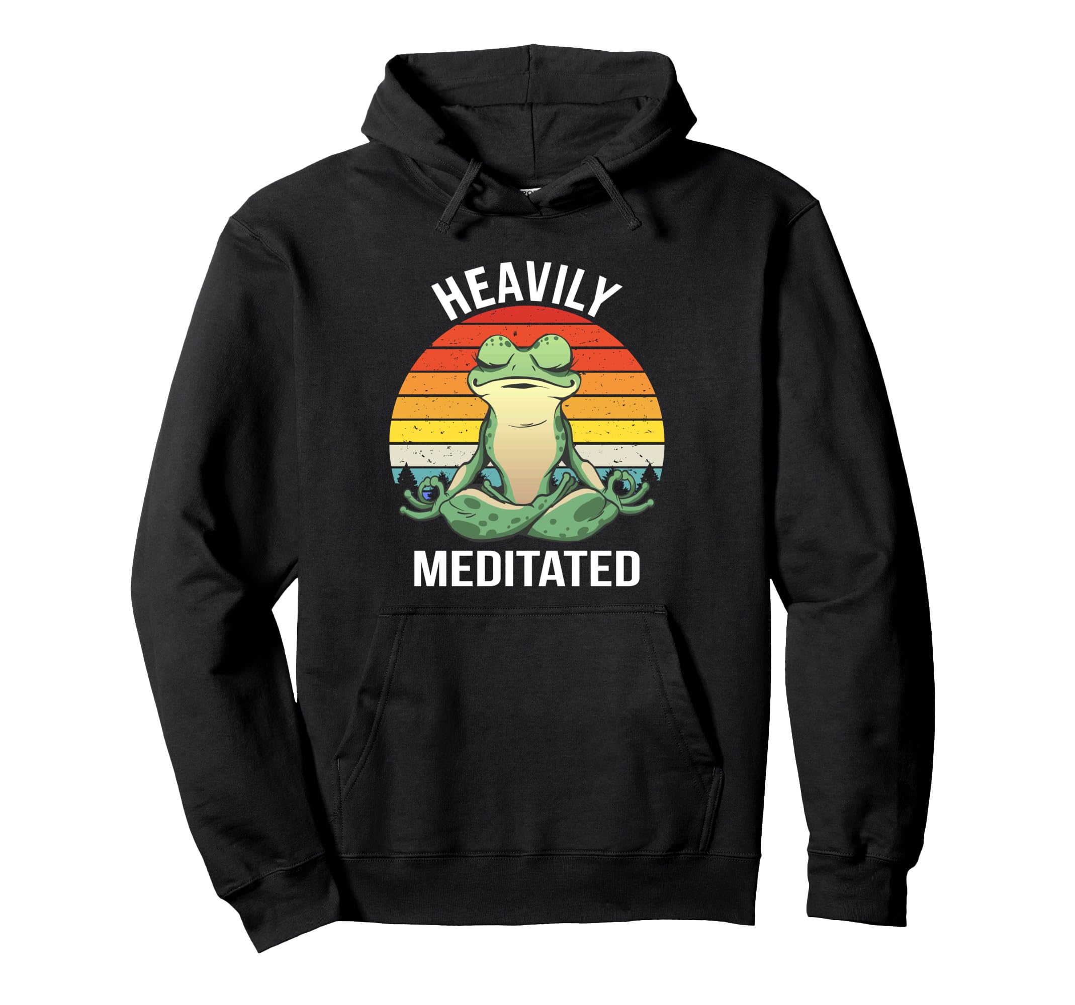 Heavily Meditated Yoga Meditation Hoodie - Fun Novelty Design Unisex - T-Shirt, Sweatshirt, Hoodie