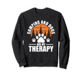 Camping And Dogs Are My Therapy Sweatshirt - Trendy Graphic for Adults - T-Shirt, Sweatshirt, Hoodie