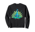 Meditation Peacock Yoga Pose Sweatshirt - Casual Everyday Wear for Adults - T-Shirt, Sweatshirt, Hoodie