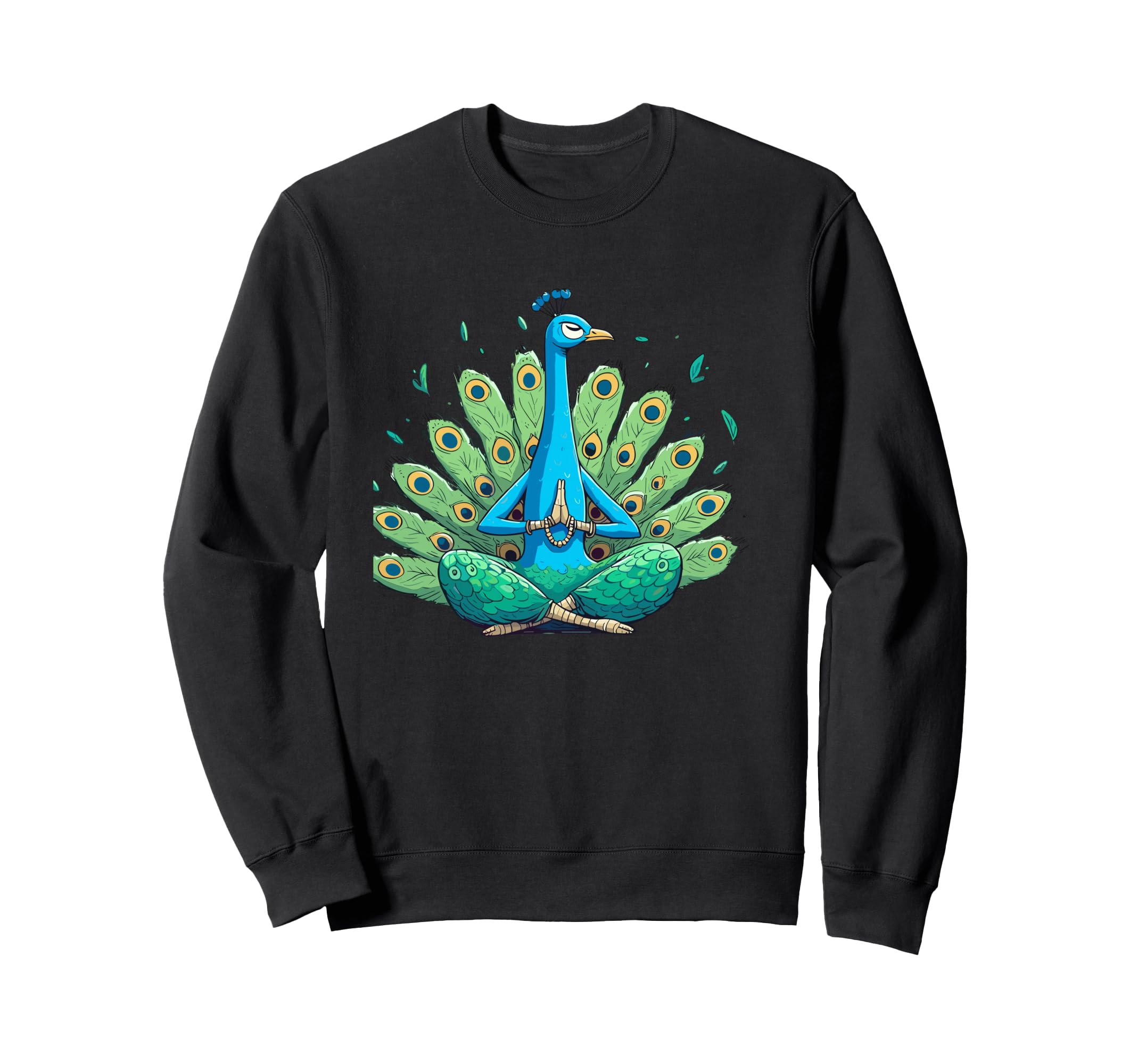 Meditation Peacock Yoga Pose Sweatshirt - Casual Everyday Wear for Adults - T-Shirt, Sweatshirt, Hoodie