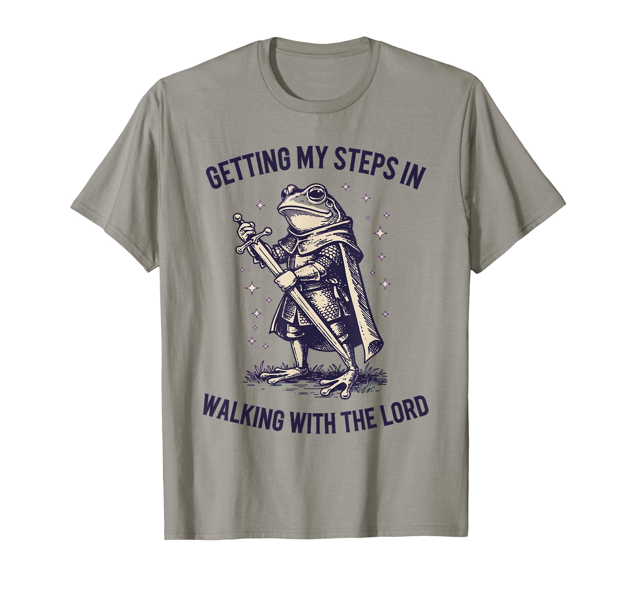 Getting My Steps Walking Lord Frog T-Shirt - Aesthetic Graphic Men Women - T-Shirt, Sweatshirt, Hoodie