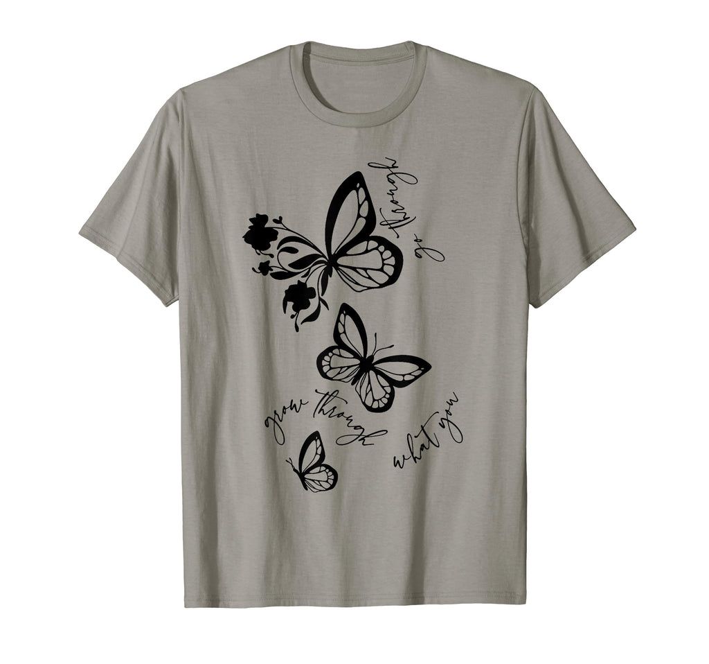 Grow Through What You Go Through T-Shirt - Aesthetic Graphic for Adults - T-Shirt, Sweatshirt, Hoodie