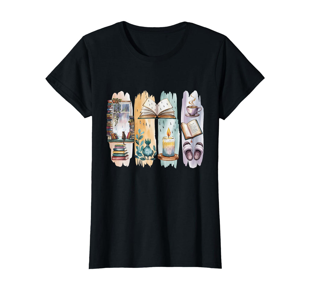 Homebody Book Lover Cozy Cats T-Shirt - Aesthetic Graphic Men Women - T-Shirt, Sweatshirt, Hoodie