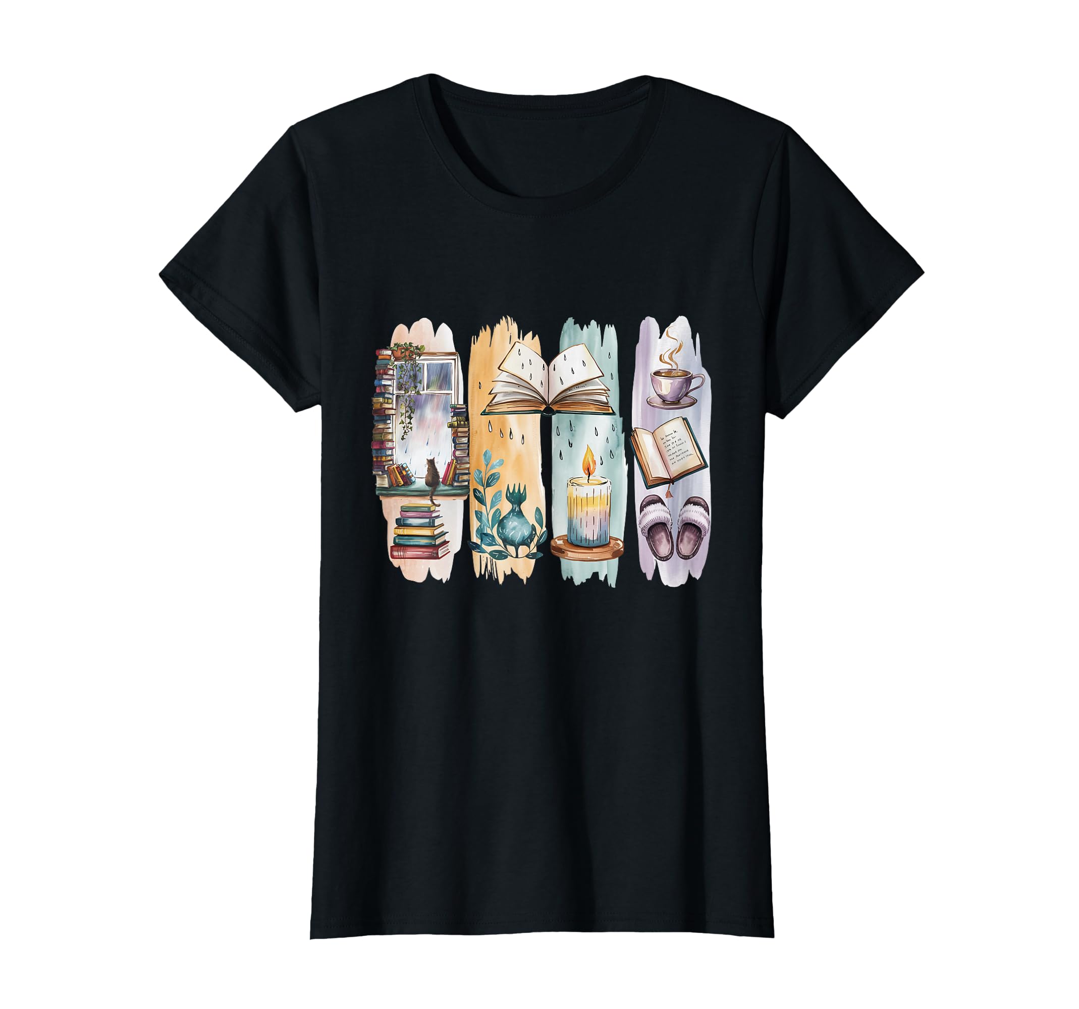Homebody Book Lover Cozy Cats T-Shirt - Aesthetic Graphic Men Women - T-Shirt, Sweatshirt, Hoodie