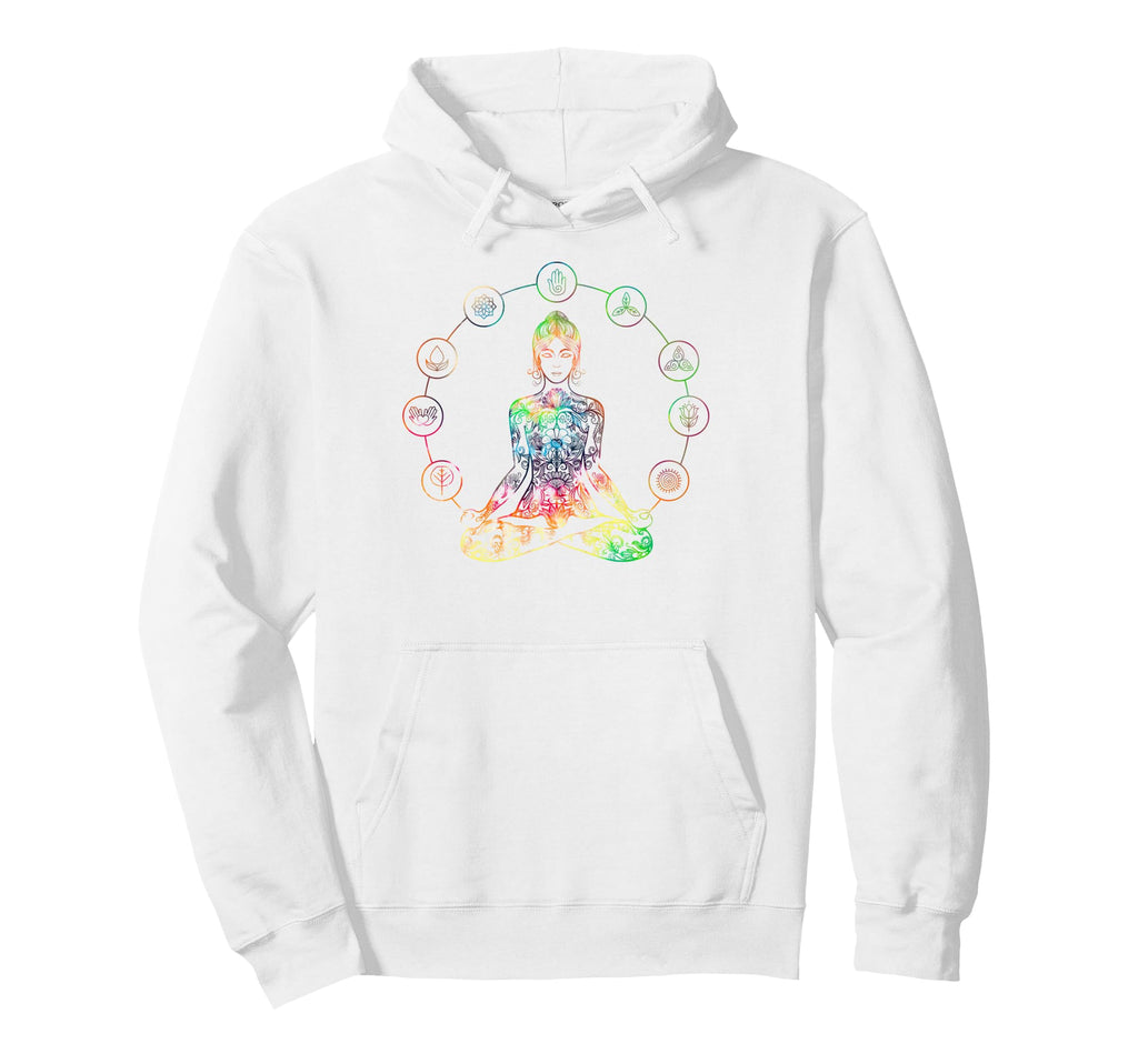Tie Dye Yoga Meditation Lotus Pose Hoodie - Graphic Print Men Women - T-Shirt, Sweatshirt, Hoodie