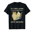 Im Simple I Love Coffee And Books Funny T-Shirt - Unique Graphic for Adults - T-Shirt, Sweatshirt, Hoodie