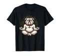 Meditation Bulldog Yoga Pose Relaxing T-Shirt - Unique Graphic Men Women - T-Shirt, Sweatshirt, Hoodie