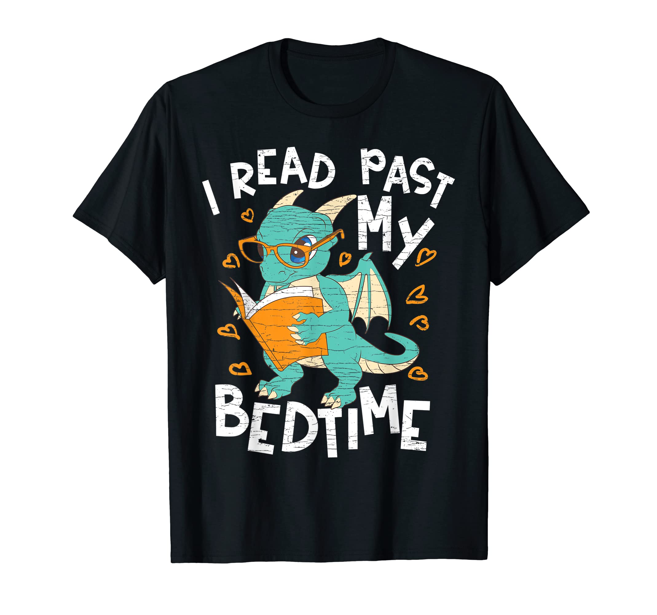 I Read Past My Bedtime Books Dragon T-Shirt - Aesthetic Graphic for Adults - T-Shirt, Sweatshirt, Hoodie