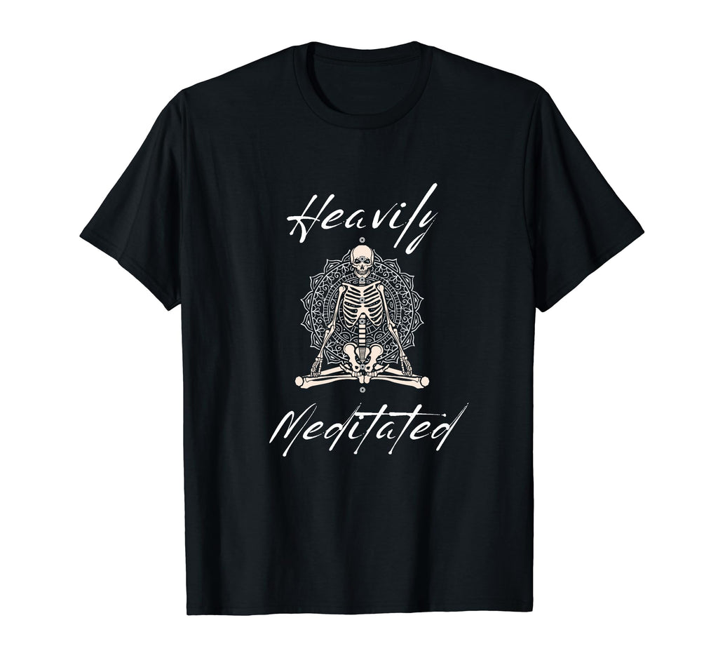 Fun Heavily Meditated Yoga Practice T-Shirt - Trendy Graphic for Adults - T-Shirt, Sweatshirt, Hoodie