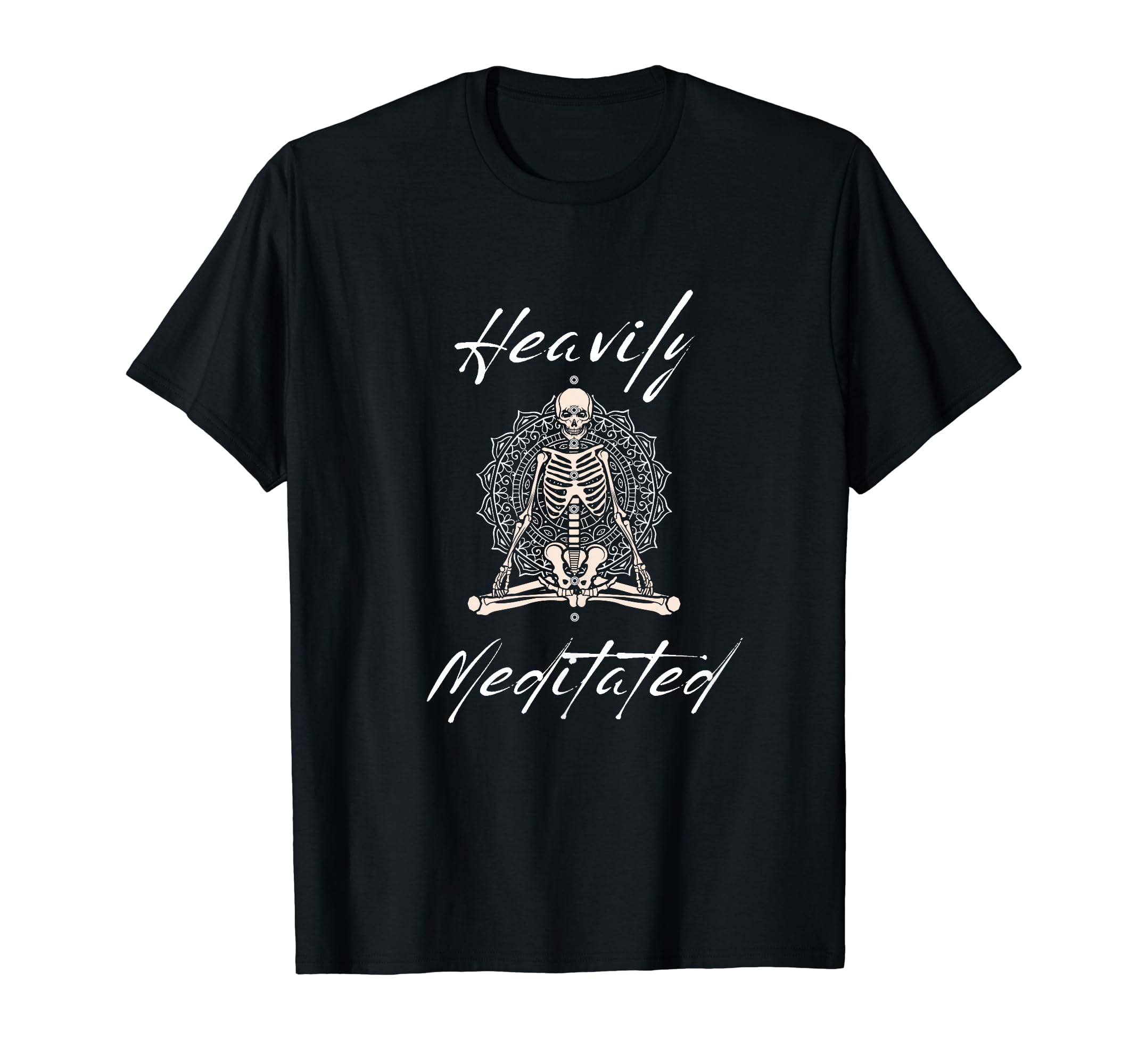 Fun Heavily Meditated Yoga Practice T-Shirt - Trendy Graphic for Adults - T-Shirt, Sweatshirt, Hoodie