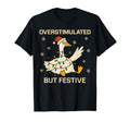 Overstimulated But Festive Goose Lights T-Shirt - Custom Art Print Unisex - T-Shirt, Sweatshirt, Hoodie