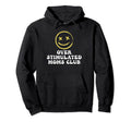 Overstimulated Moms Club Groovy Hoodie - Casual Everyday Wear Men Women - T-Shirt, Sweatshirt, Hoodie