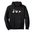 Overstimulated But Festive Goose Santa Hoodie - Minimalist Print Men Women - T-Shirt, Sweatshirt, Hoodie