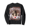 Kitty Cat Coffee Love Self Care Sweatshirt - Aesthetic Graphic Men Women - T-Shirt, Sweatshirt, Hoodie