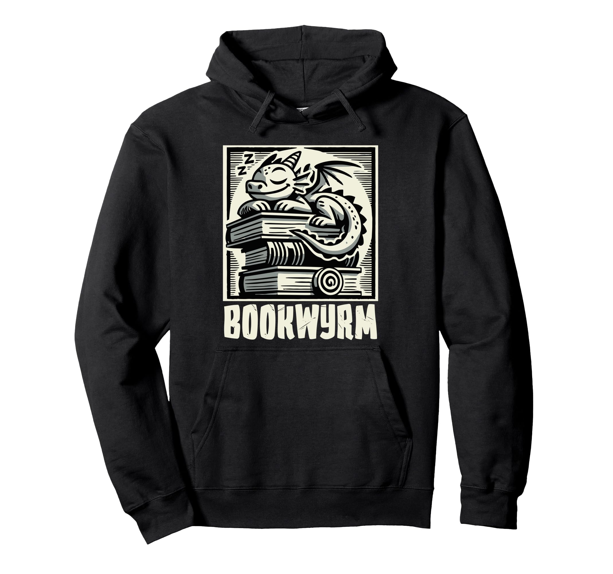 Reading Dragon Bookwyrm Not Bookworm Books Hoodie - Graphic Print Men Women - T-Shirt, Sweatshirt, Hoodie