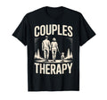 Couples Therapy Dog Walking Funny Dog Lover T-Shirt - Trendy Graphic Unisex - T-Shirt, Sweatshirt, Hoodie