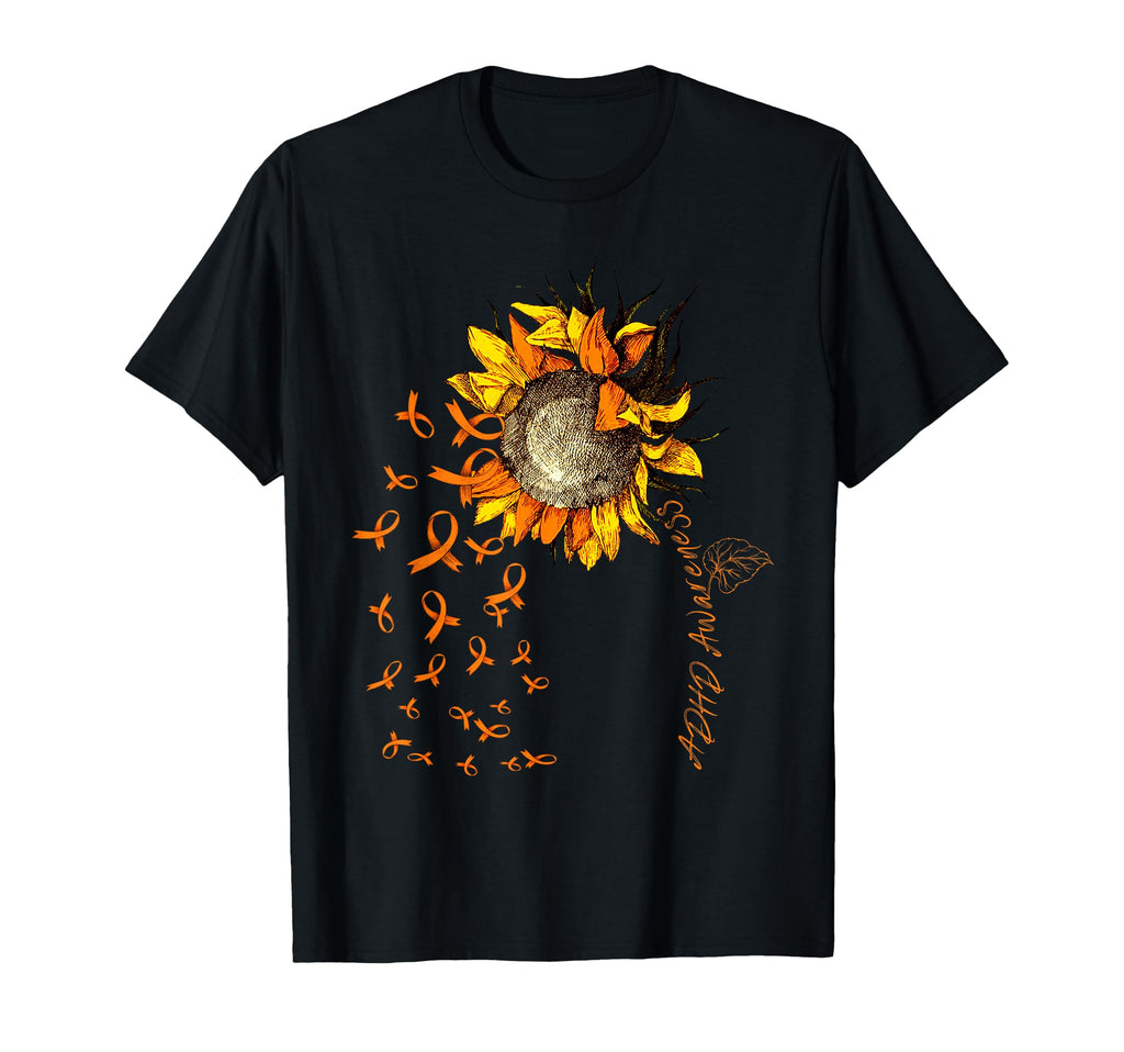 Adhd Awareness Sunflower T-Shirt - Casual Everyday Wear for Adults - T-Shirt, Sweatshirt, Hoodie