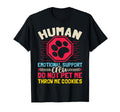 Service Dog Human Emotional Support Crew T-Shirt - Novelty Apparel Unisex - T-Shirt, Sweatshirt, Hoodie