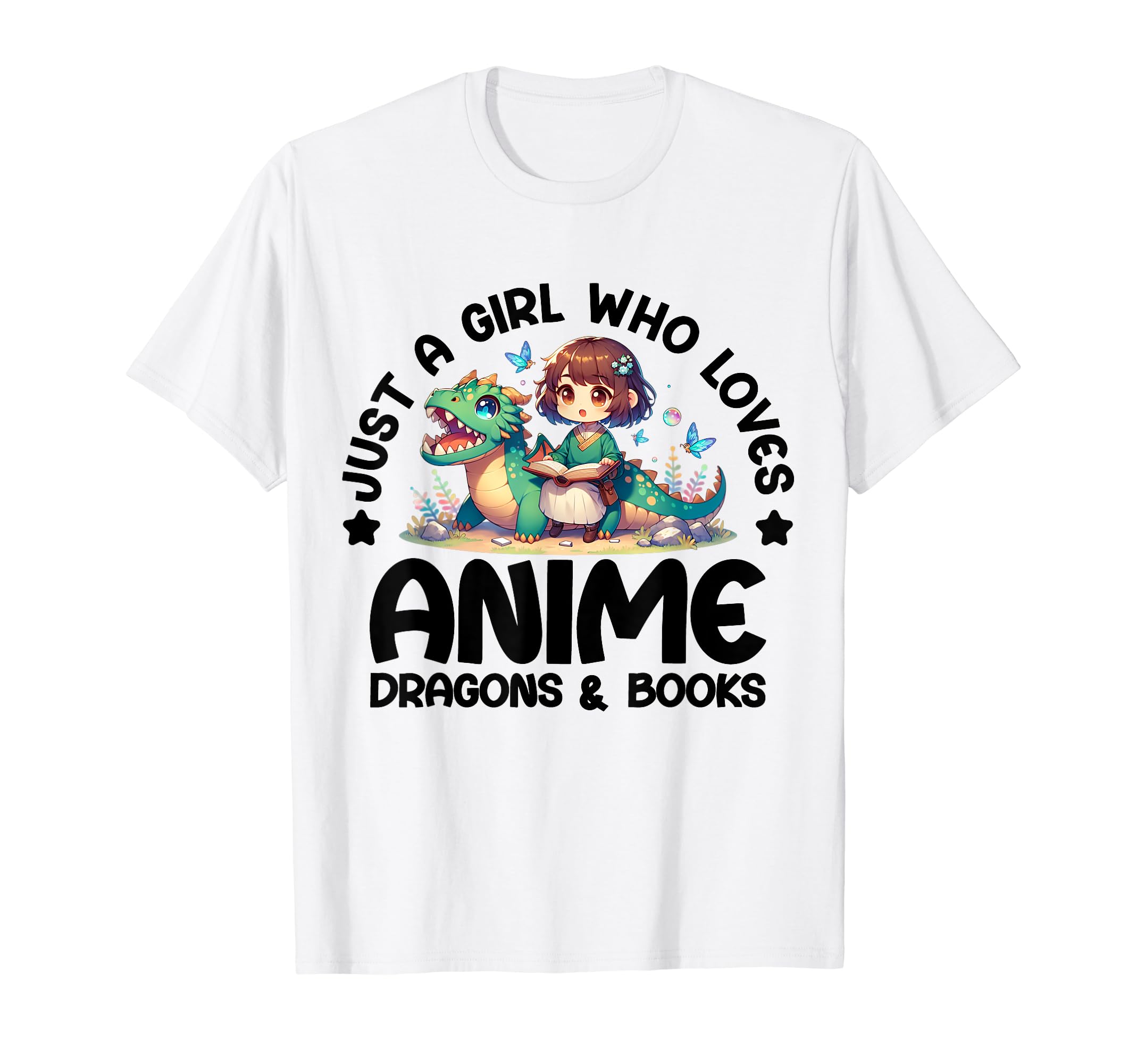 Just Who Loves Anime Dragons And T-Shirt - Custom Art Print for Adults - T-Shirt, Sweatshirt, Hoodie