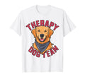 Therapy Dog Team Golden Retriever T-Shirt - Custom Art Print for Adults - T-Shirt, Sweatshirt, Hoodie