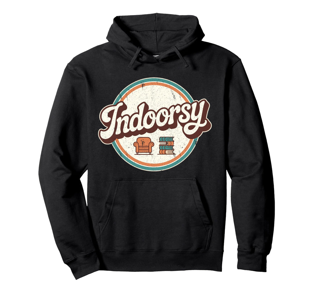Antisocial Indoorsy Funny Introvert Hoodie - Unique Graphic Unisex - T-Shirt, Sweatshirt, Hoodie